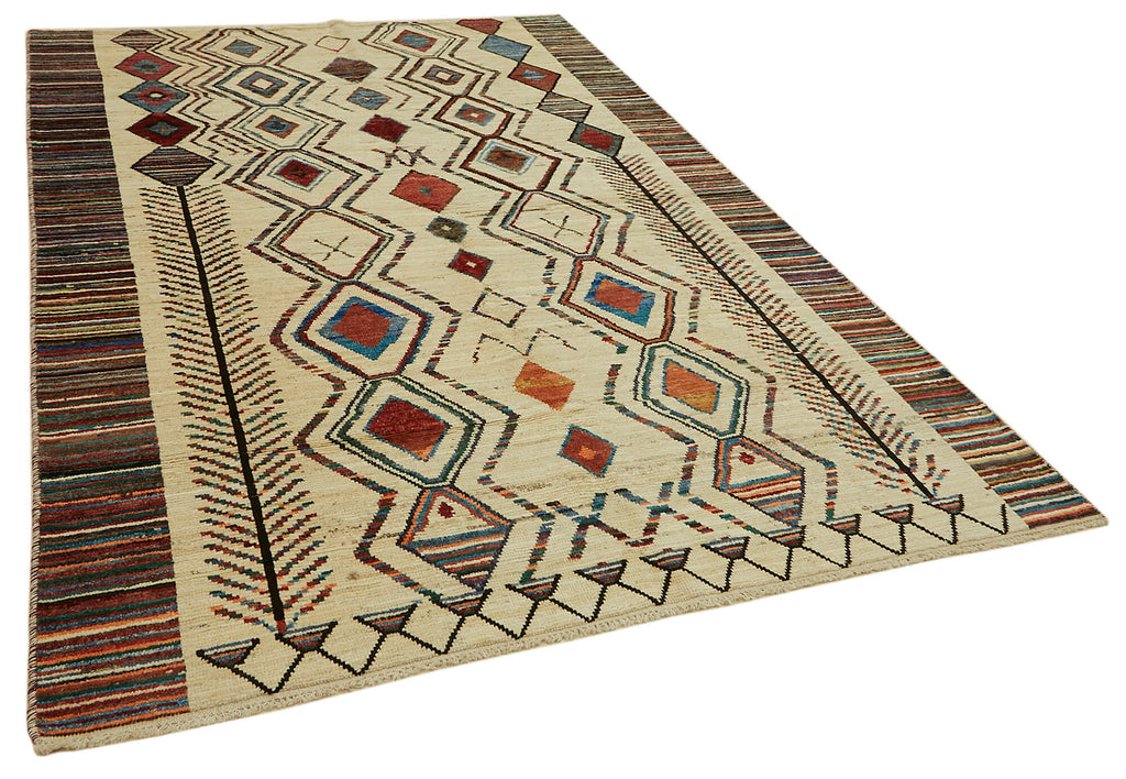 Beige Tribal Atlas Rug – 2.01 x 2.91