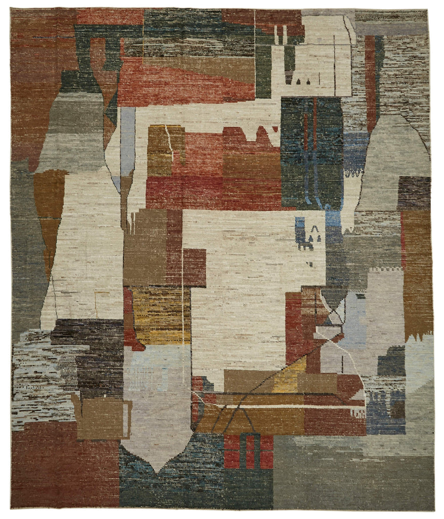 Multicolor Abstract Atlas Rug – 3.80 x 4.52