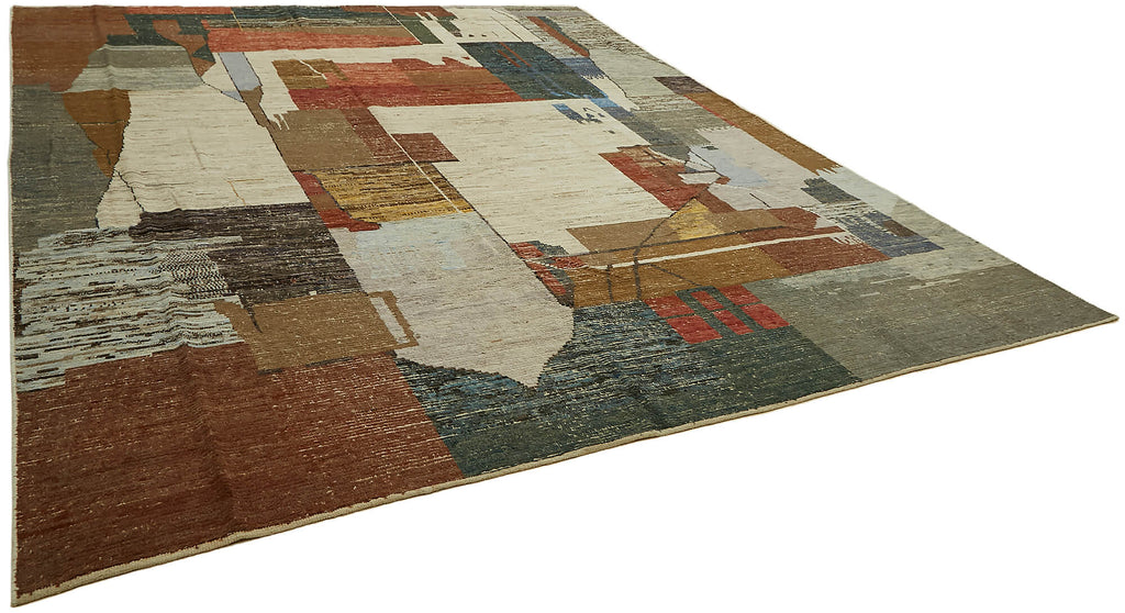 Multicolor Abstract Atlas Rug – 3.80 x 4.52