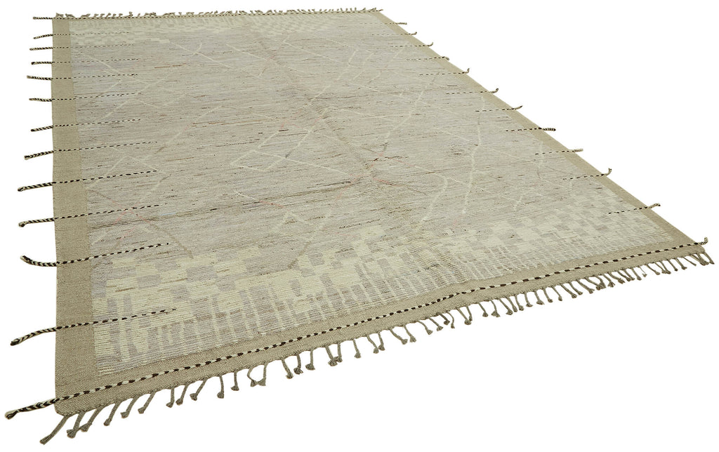 Beige Tribal Atlas Rug – 2.90 x 3.74