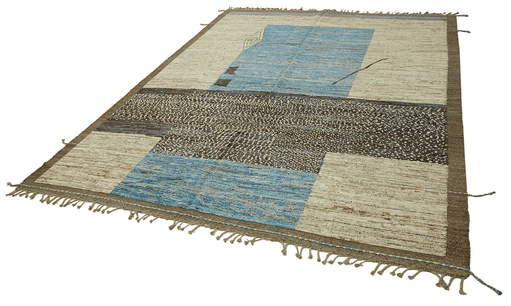 Beige Tribal Atlas Rug – 2.88 x 3.52