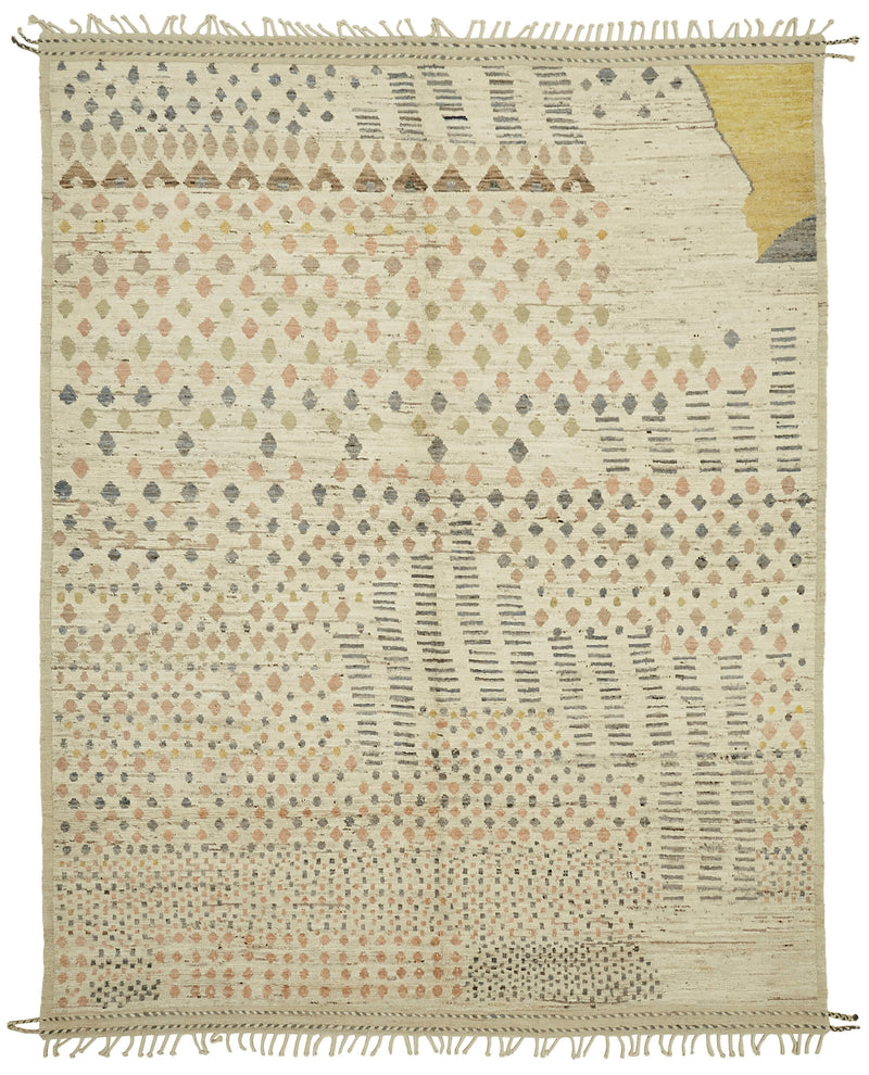 Beige Saada Atlas Rug – 2.92 x 3.77