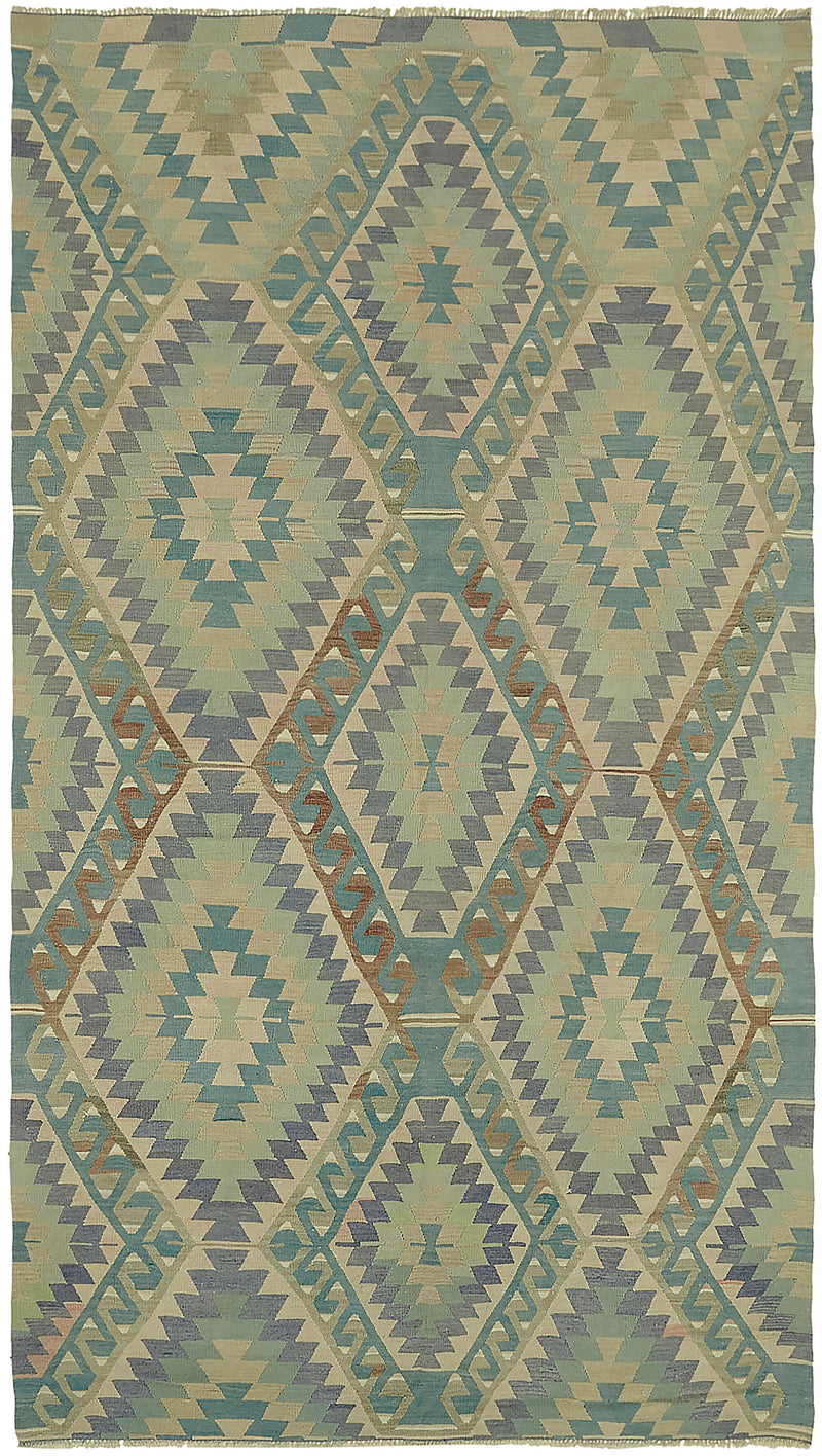 Antique Anatolian Greem Kilim 200x356cm