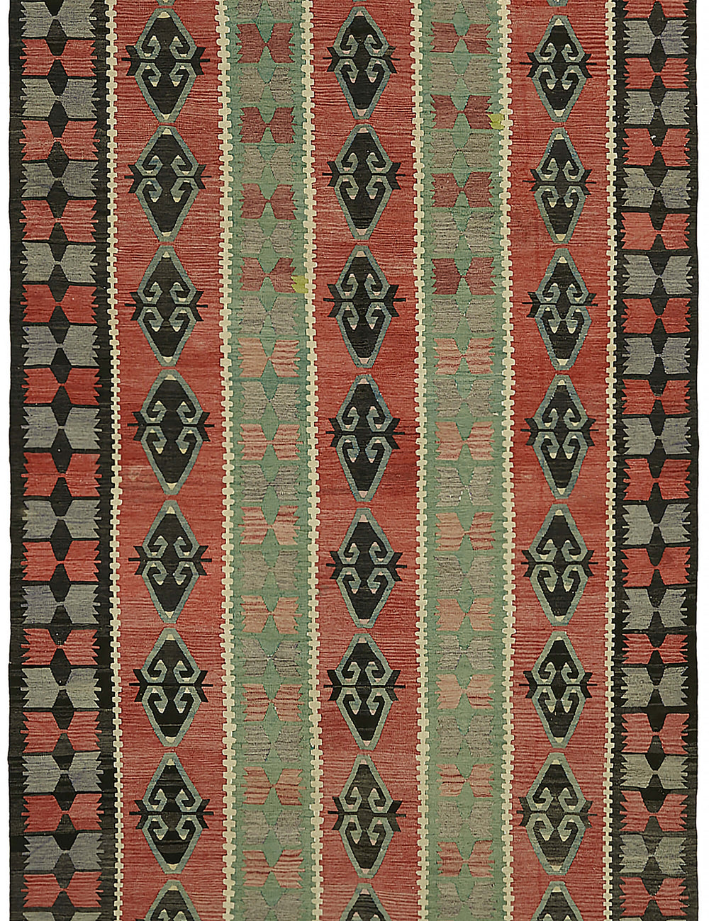 Antique Anatolian Green Kilim 195x320cm