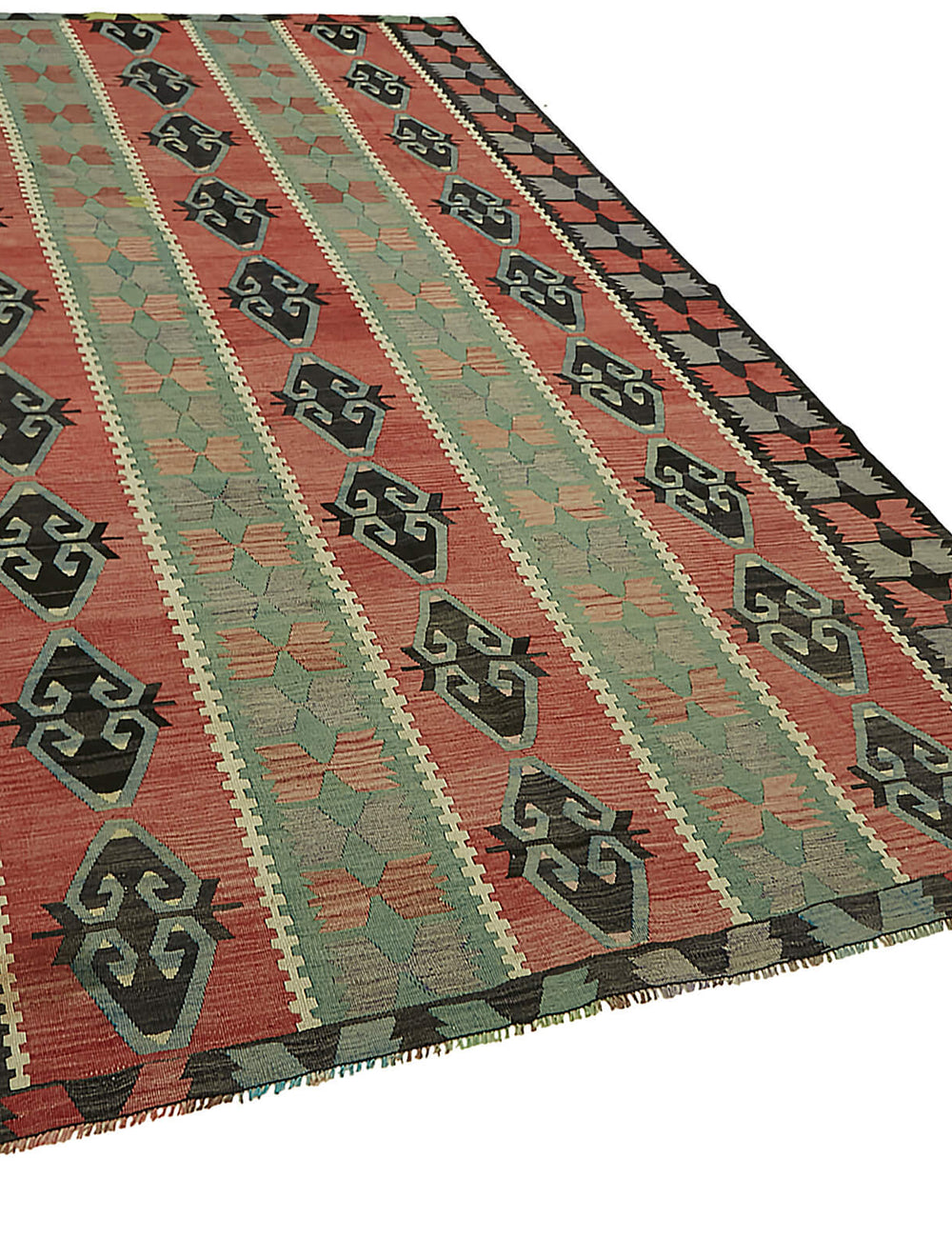 Antique Anatolian Green Kilim 195x320cm