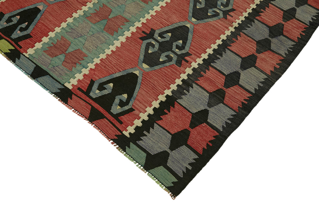 Antique Anatolian Green Kilim 195x320cm