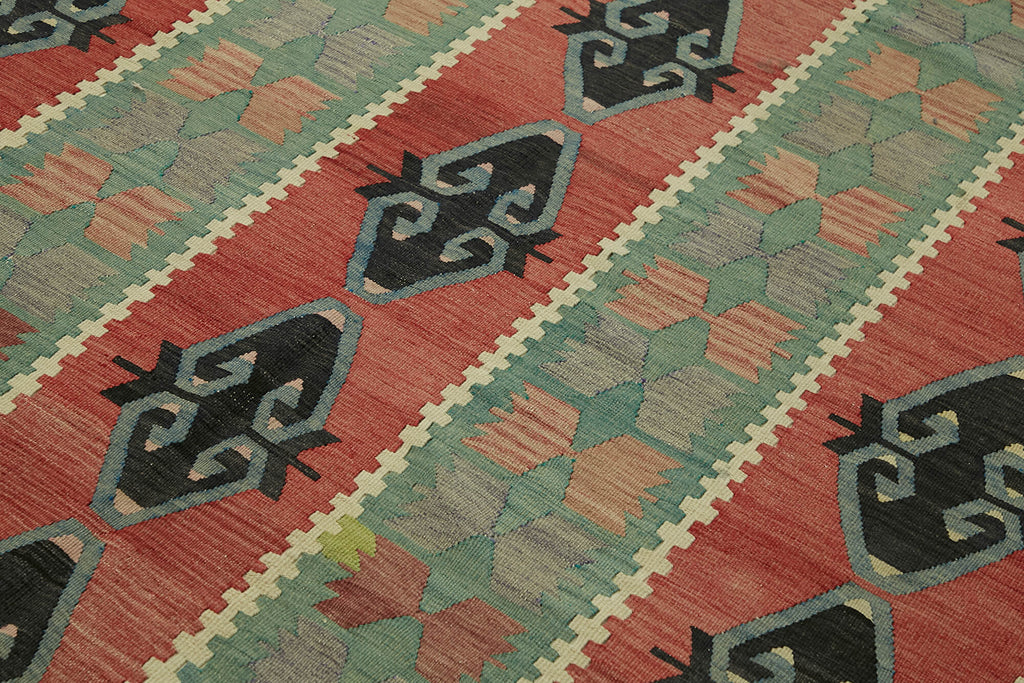 Antique Anatolian Green Kilim 195x320cm