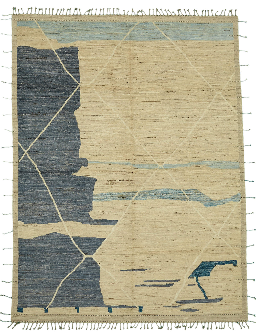 Beige Tribal Atlas Rug – 2.80 x 3.74