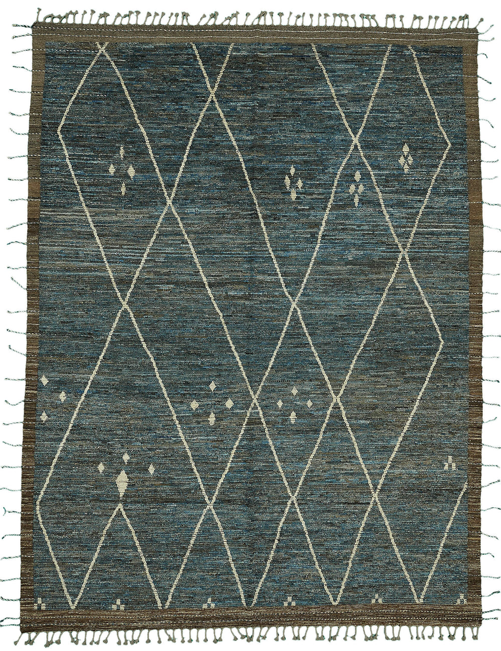 Blue Tribal Atlas Rug – 2.90 x 3.83