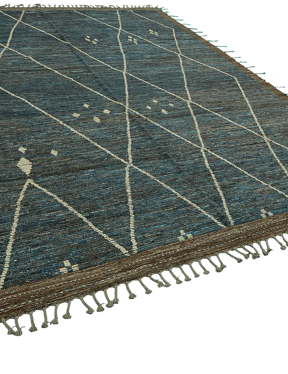 Blue Tribal Atlas Rug – 2.90 x 3.83