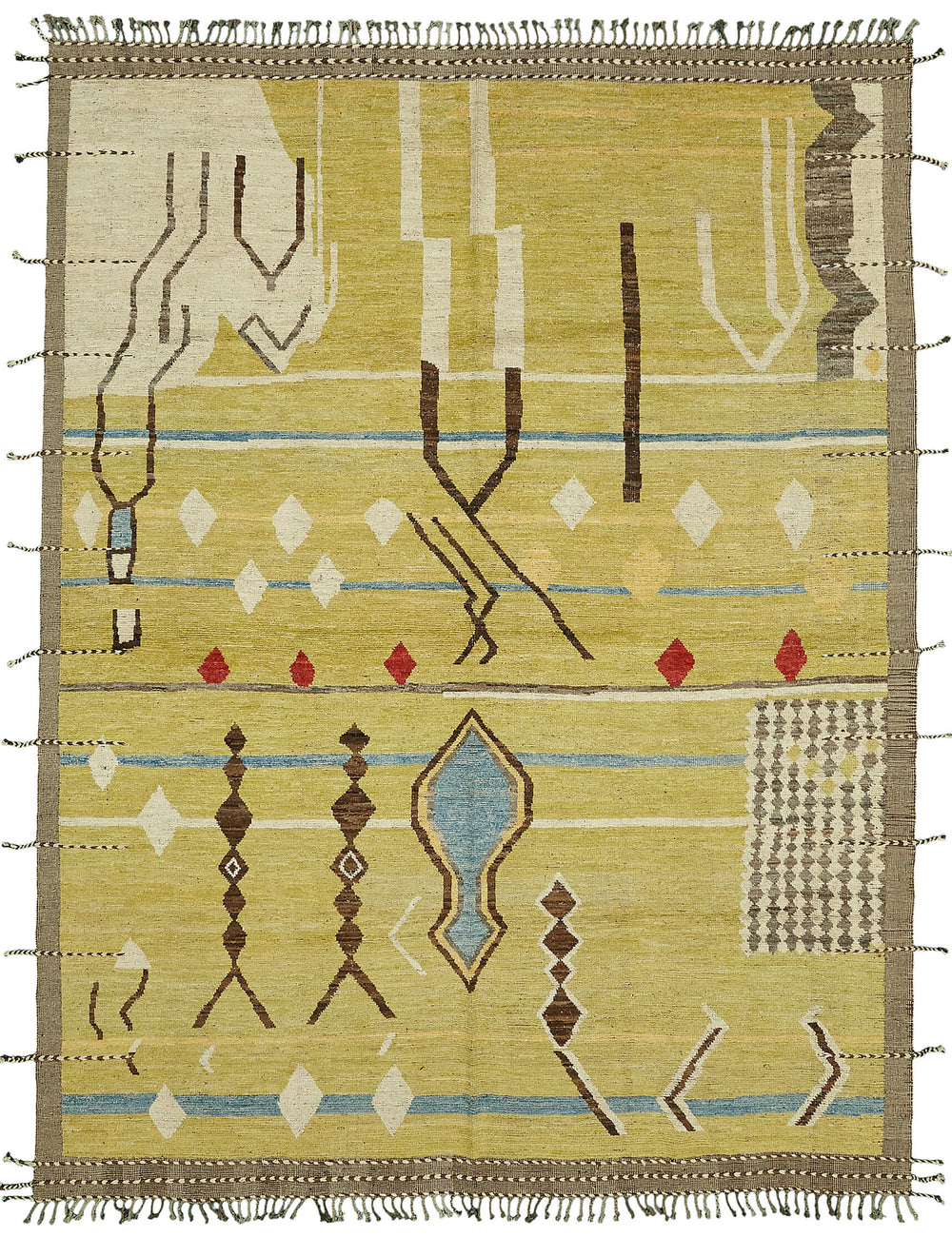 Green Chobi Atlas Rug – 2.96 x 3.62