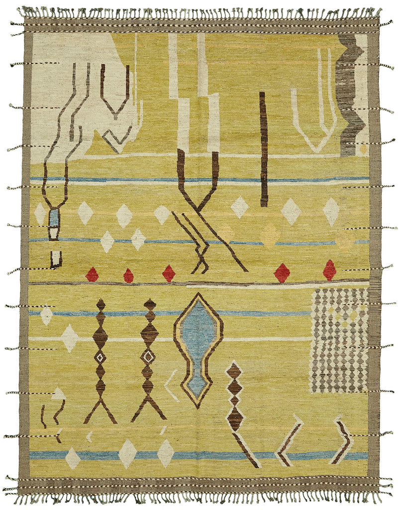 Green Chobi Atlas Rug – 2.96 x 3.62