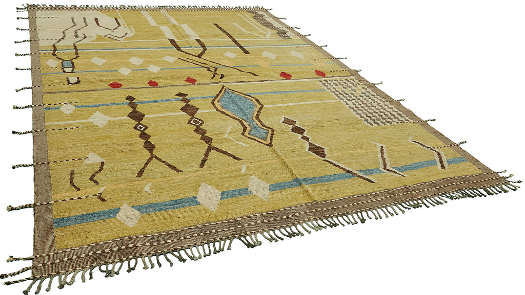 Green Chobi Atlas Rug – 2.96 x 3.62