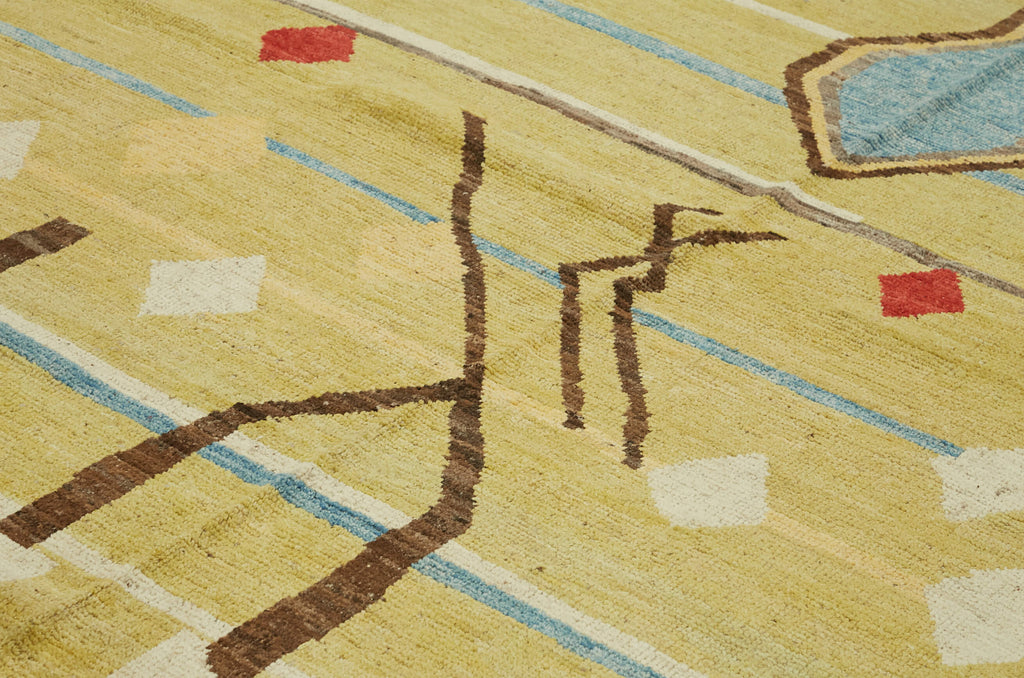 Green Chobi Atlas Rug – 2.96 x 3.62