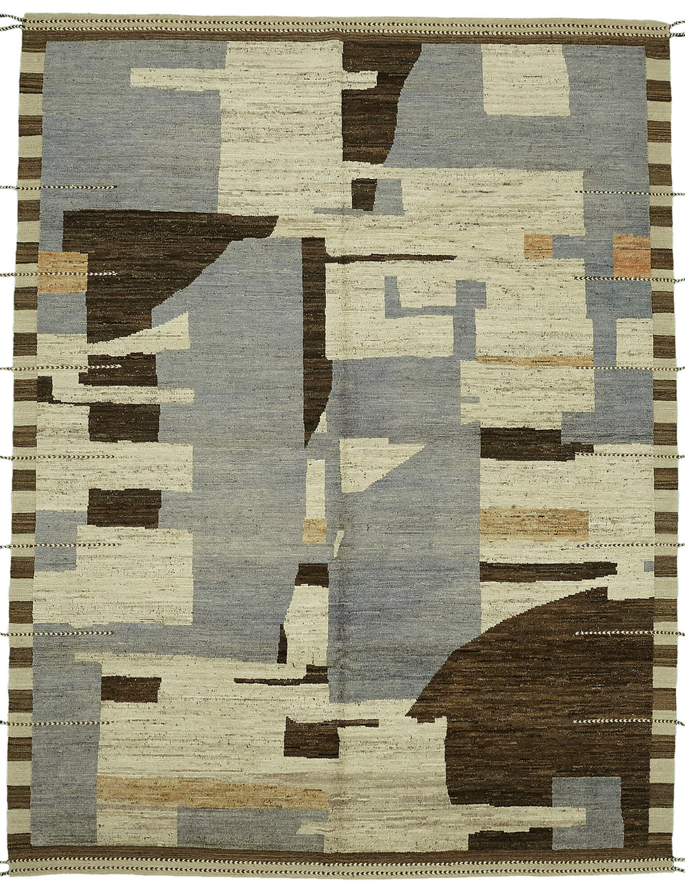 Beige Abstract Atlas Rug – 2.80 x 3.60