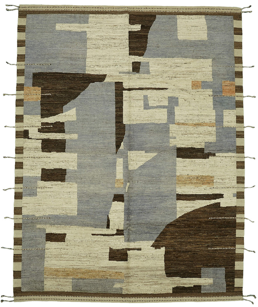 Beige Abstract Atlas Rug – 2.80 x 3.60 - SamaRugs