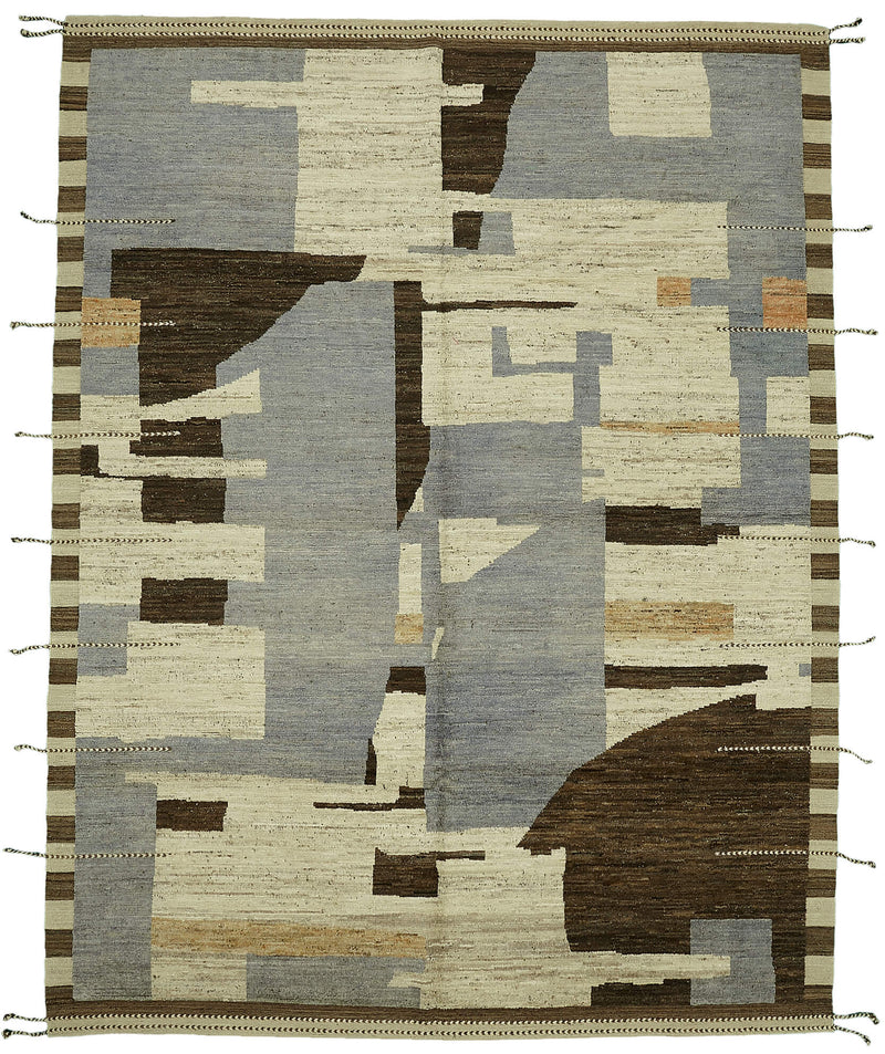 Beige Abstract Atlas Rug – 2.80 x 3.60