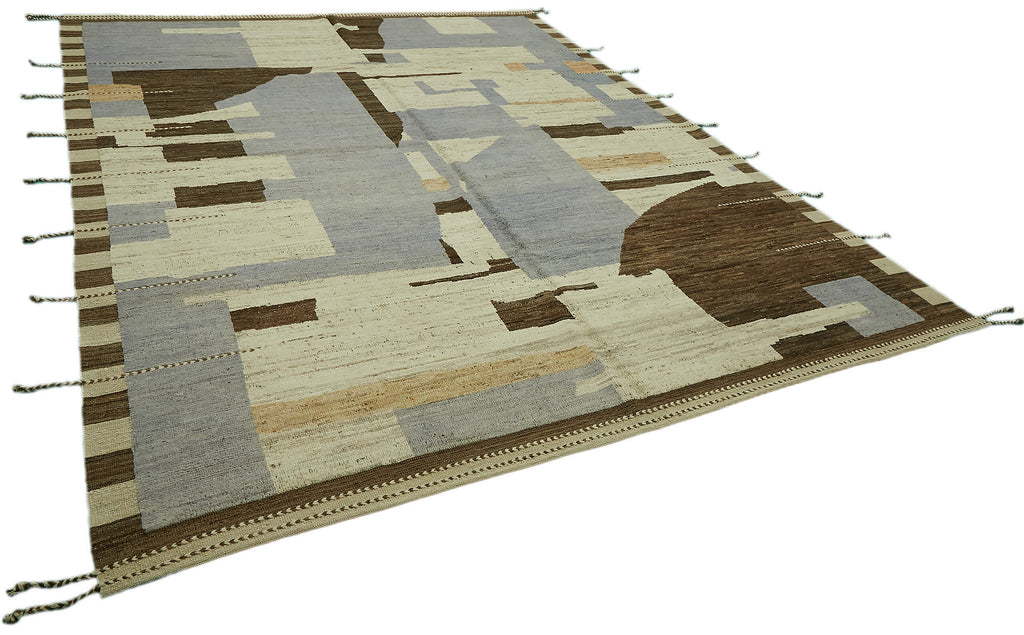 Beige Abstract Atlas Rug – 2.80 x 3.60 - SamaRugs