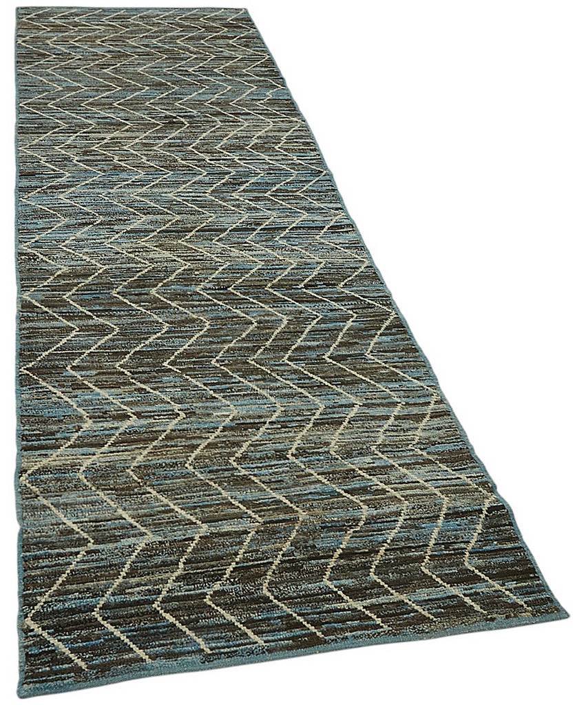 Blue Tribal Runner Rug – 0.90 x 2.90