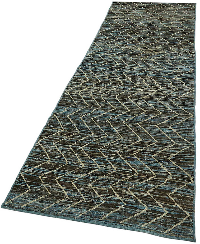Blue Tribal Runner Rug – 0.90 x 2.90