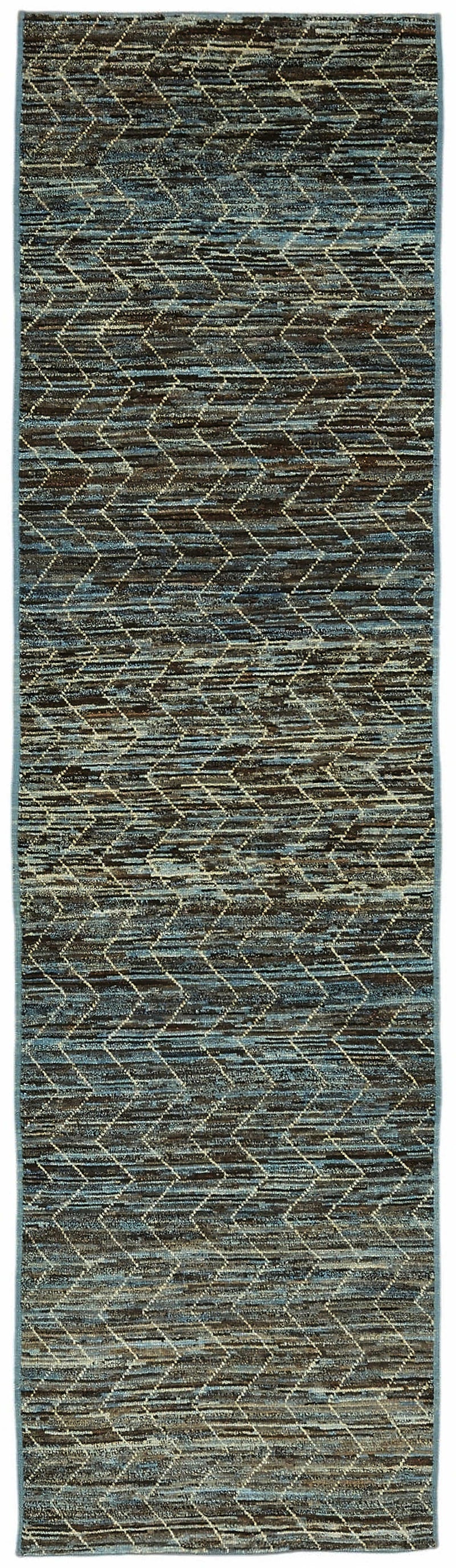 Blue Tribal Runner Rug – 0.90 x 3.20