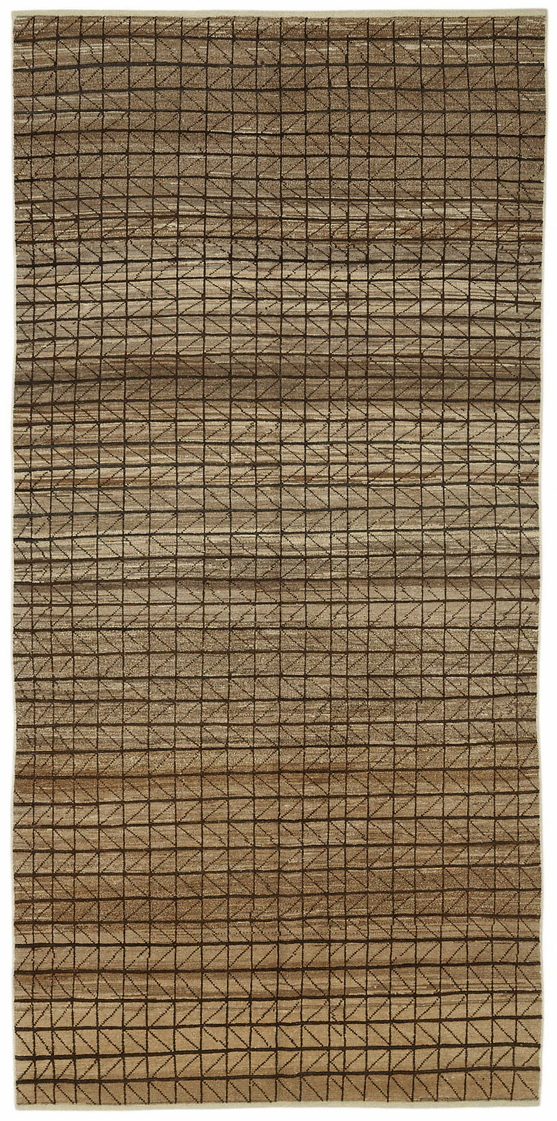 Brown Tribal Runner Rug – 1.52 x 3.20
