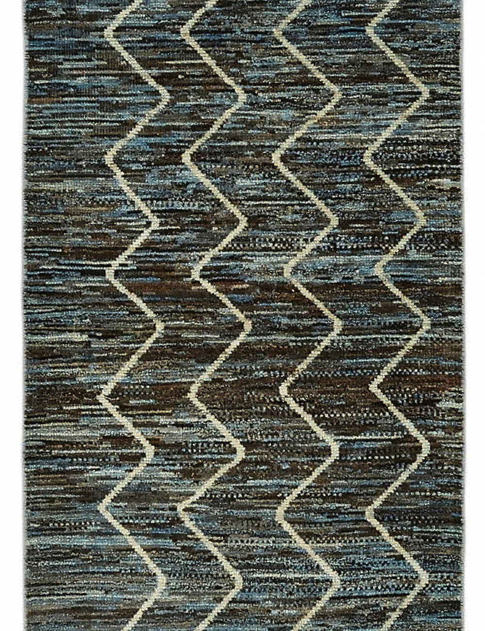 Blue Tribal Runner Rug – 0.86 x 2.97