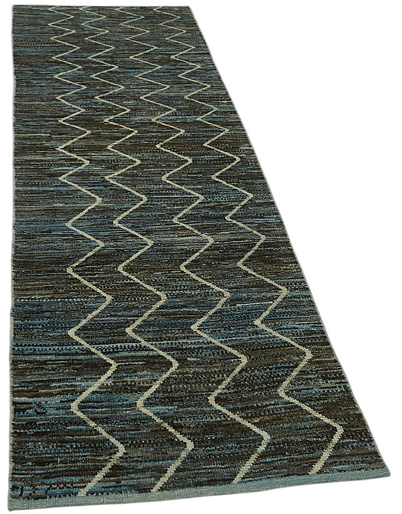 Blue Tribal Runner Rug – 0.86 x 2.97