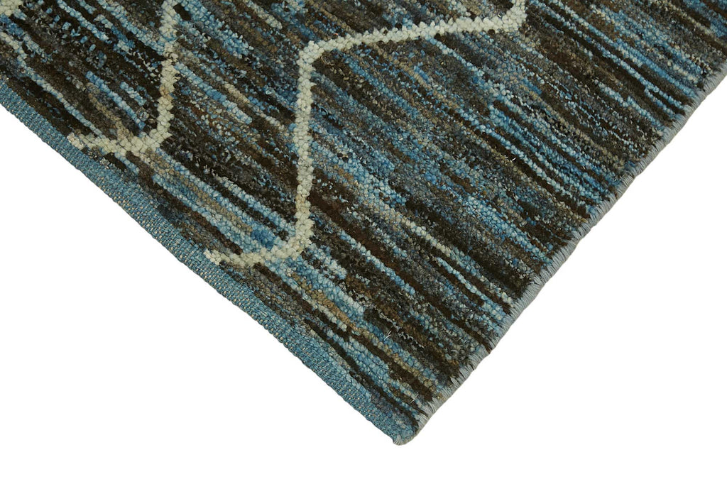 Blue Tribal Runner Rug – 0.86 x 2.97