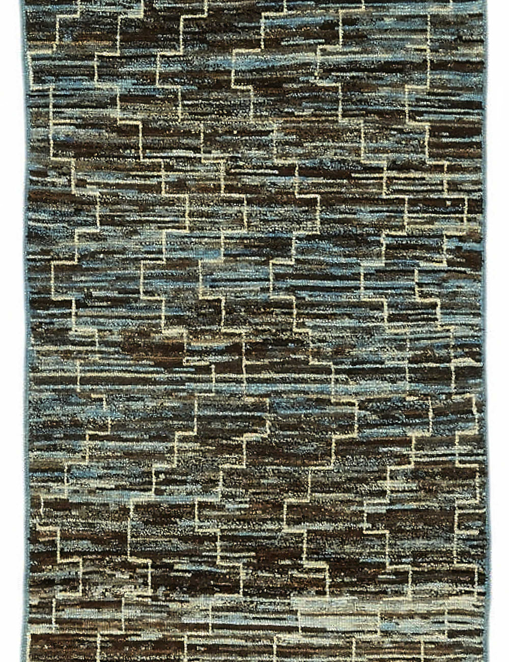 Blue Tribal Runner Rug – 0.84 x 3.40