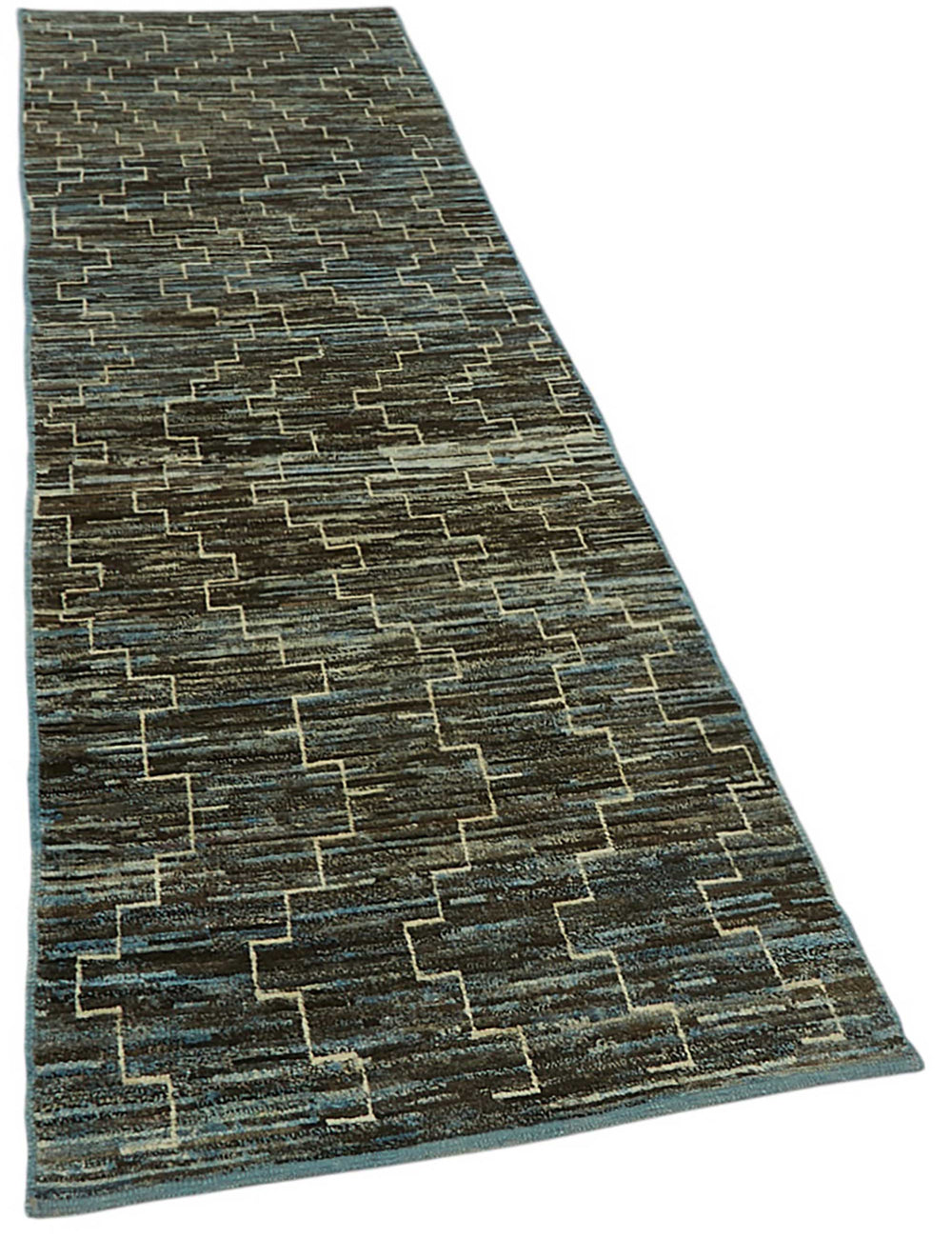 Blue Tribal Runner Rug – 0.84 x 3.40