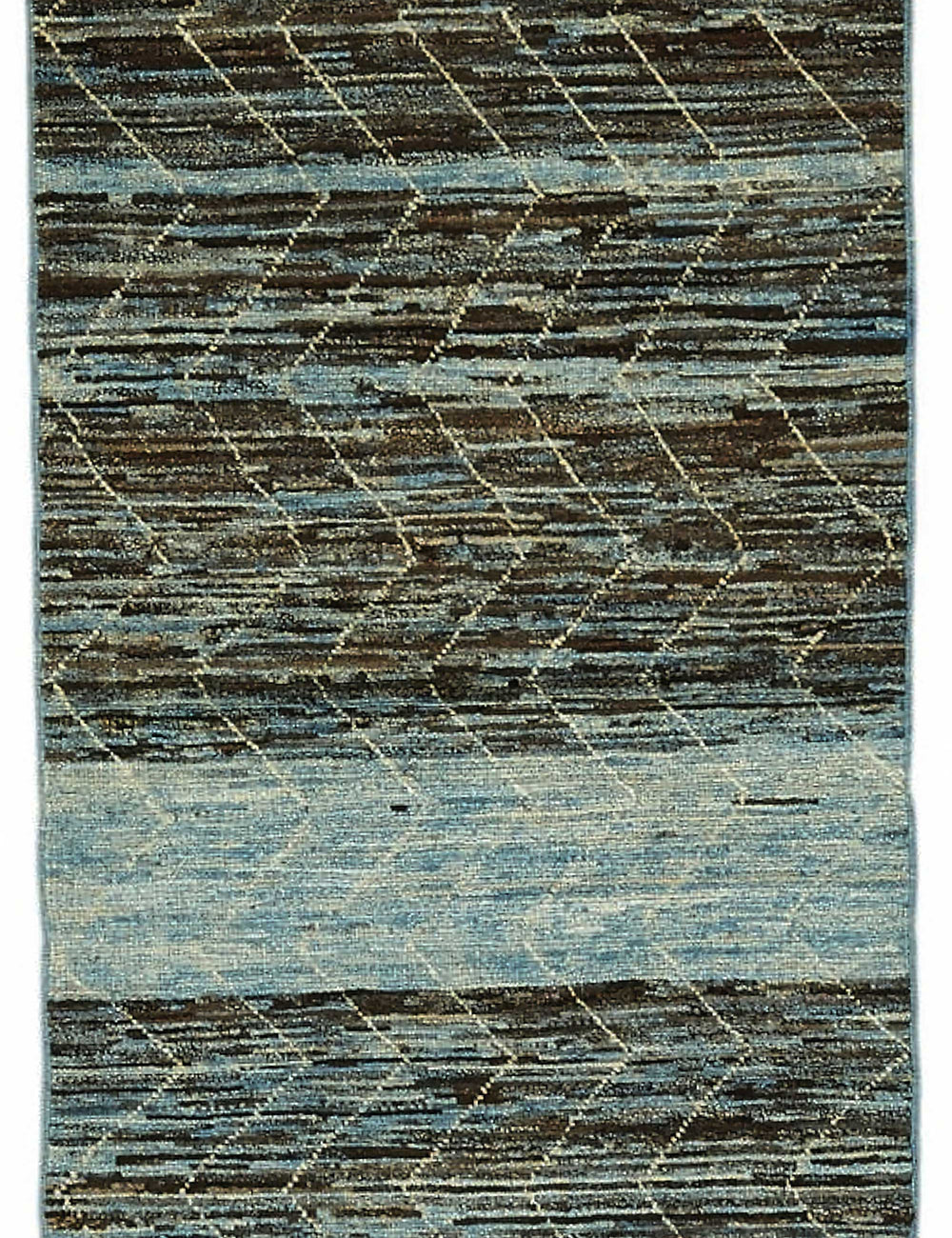 Blue Tribal Runner Rug – 0.86 x 2.95