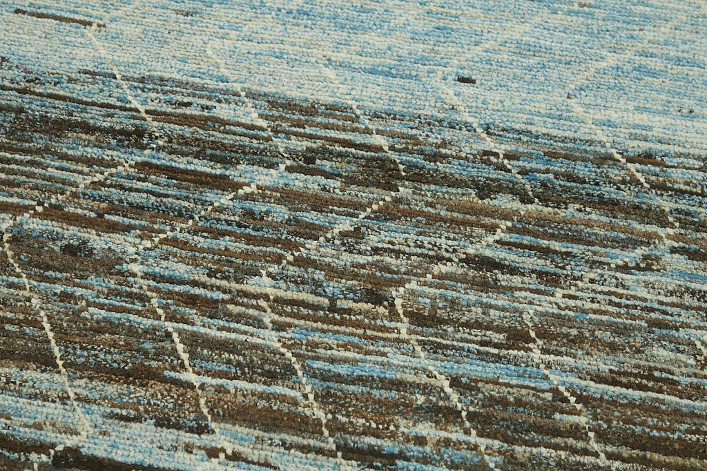 Blue Tribal Runner Rug – 0.86 x 2.95