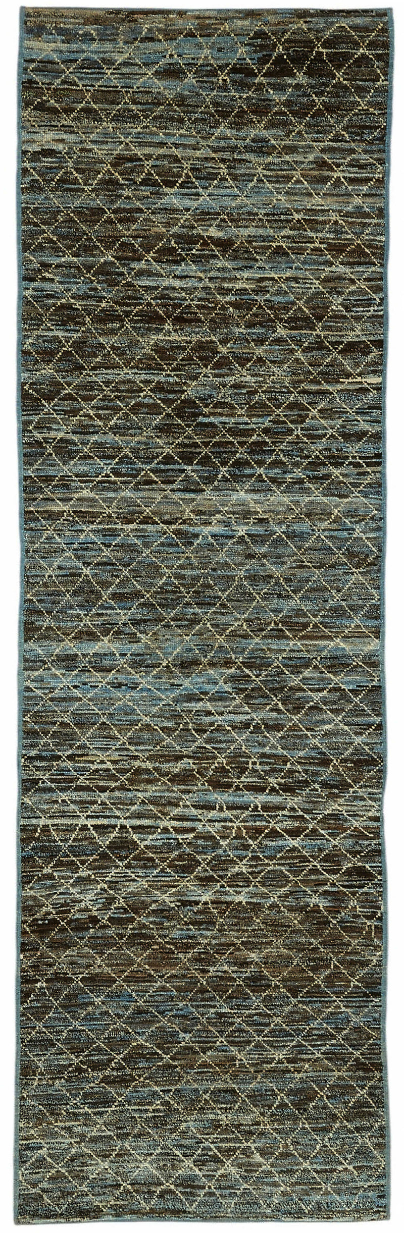 Blue Tribal Runner Rug – 0.91 x 3.05