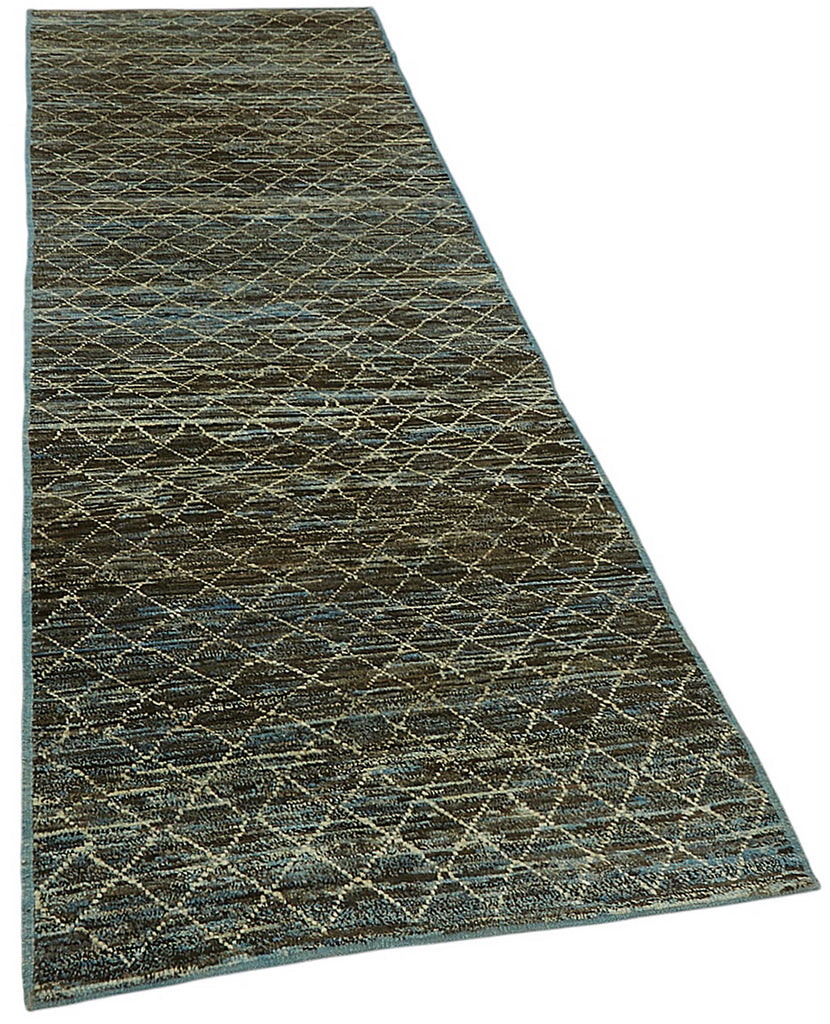 Blue Tribal Runner Rug – 0.91 x 3.05