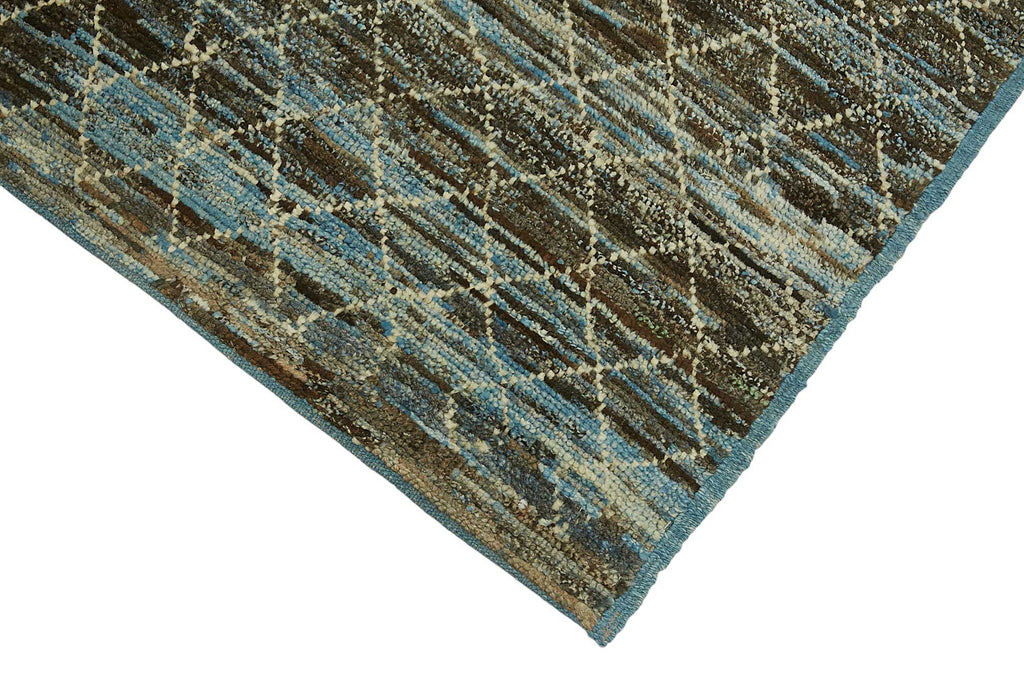Blue Tribal Runner Rug – 0.91 x 3.05
