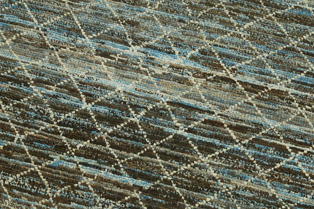 Blue Tribal Runner Rug – 0.91 x 3.05