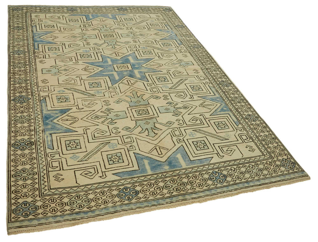 Anadolu Hali Vintage Beige and Blue 170x259cm