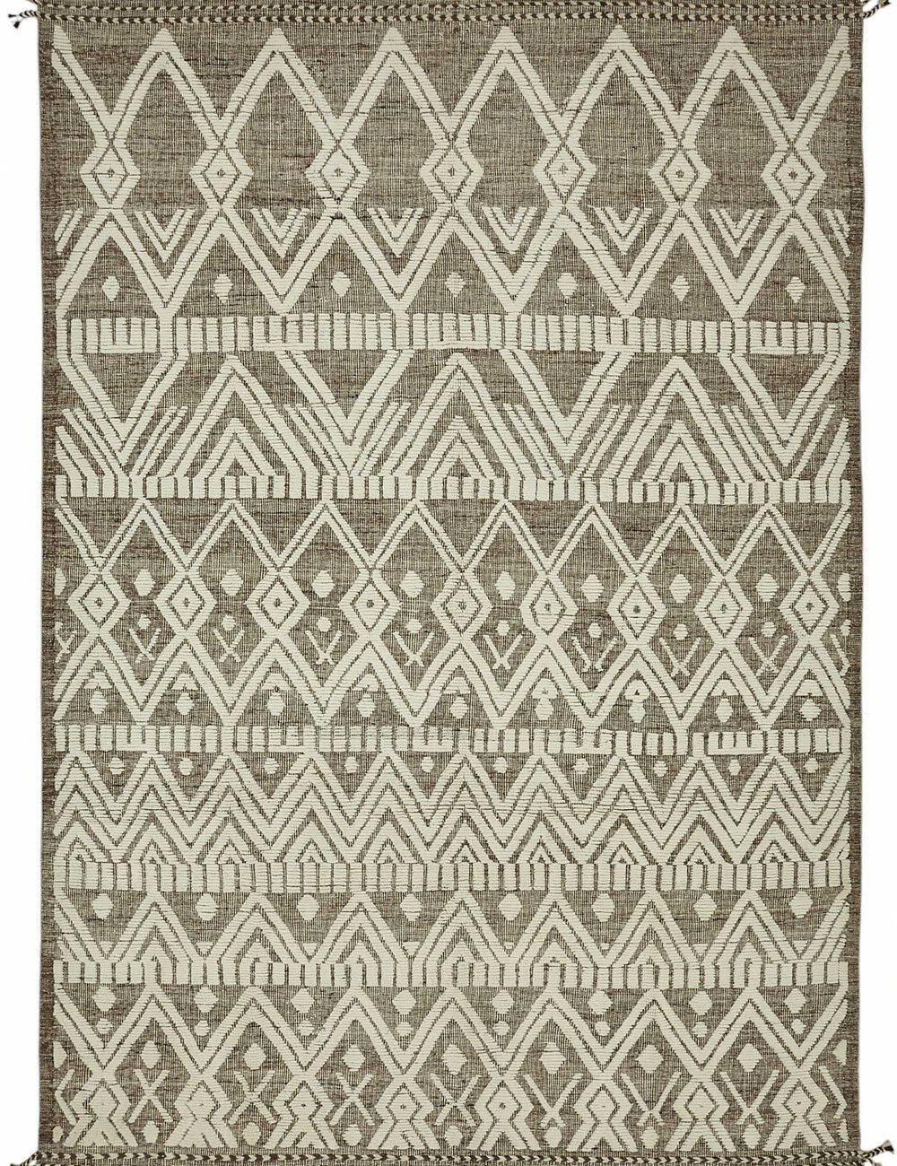 Beige Tribal Atlas Rug – 2.97 x 4.30