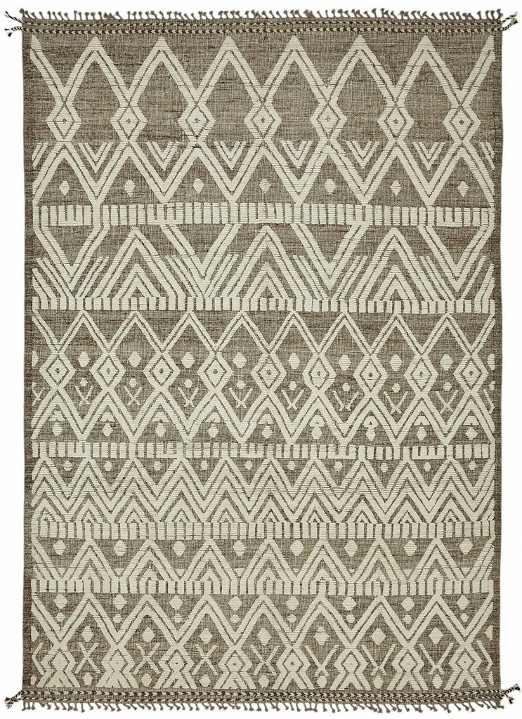 Beige Tribal Atlas Rug – 2.97 x 4.30