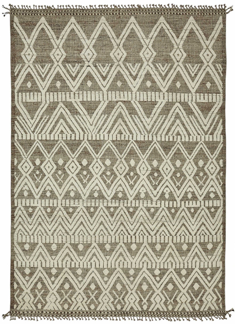 Beige Tribal Atlas Rug – 2.97 x 4.30