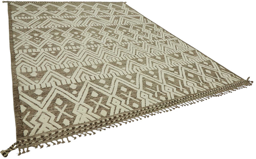Beige Tribal Atlas Rug – 2.97 x 4.30