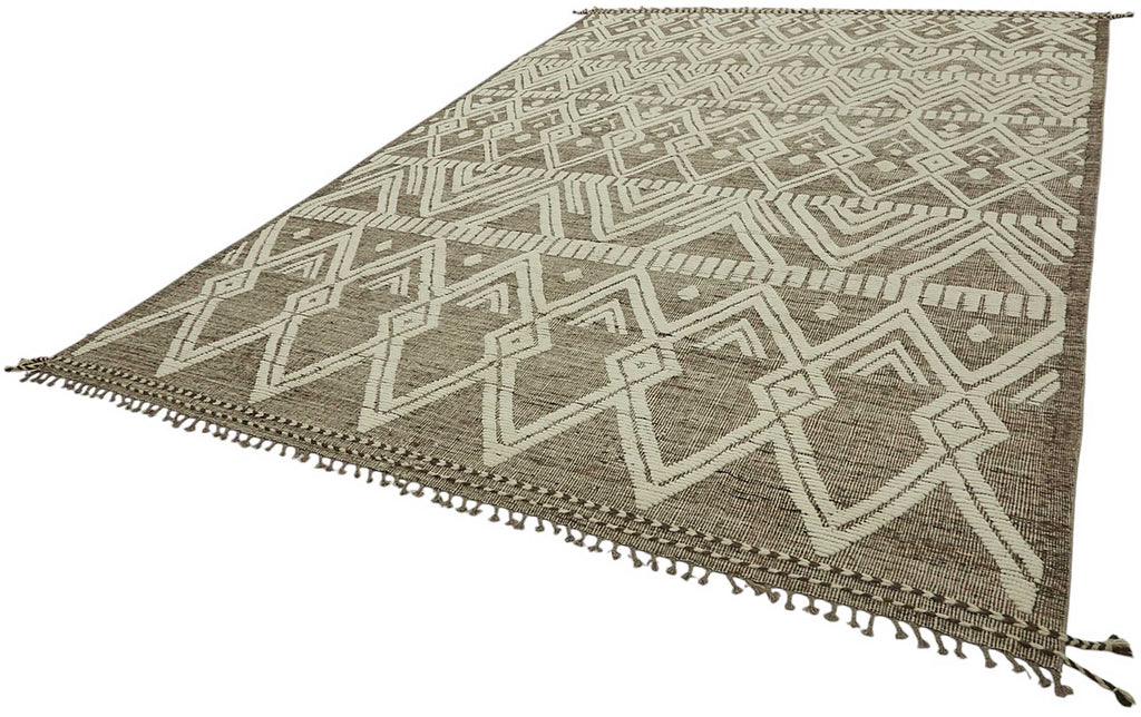 Beige Tribal Atlas Rug – 2.97 x 4.30