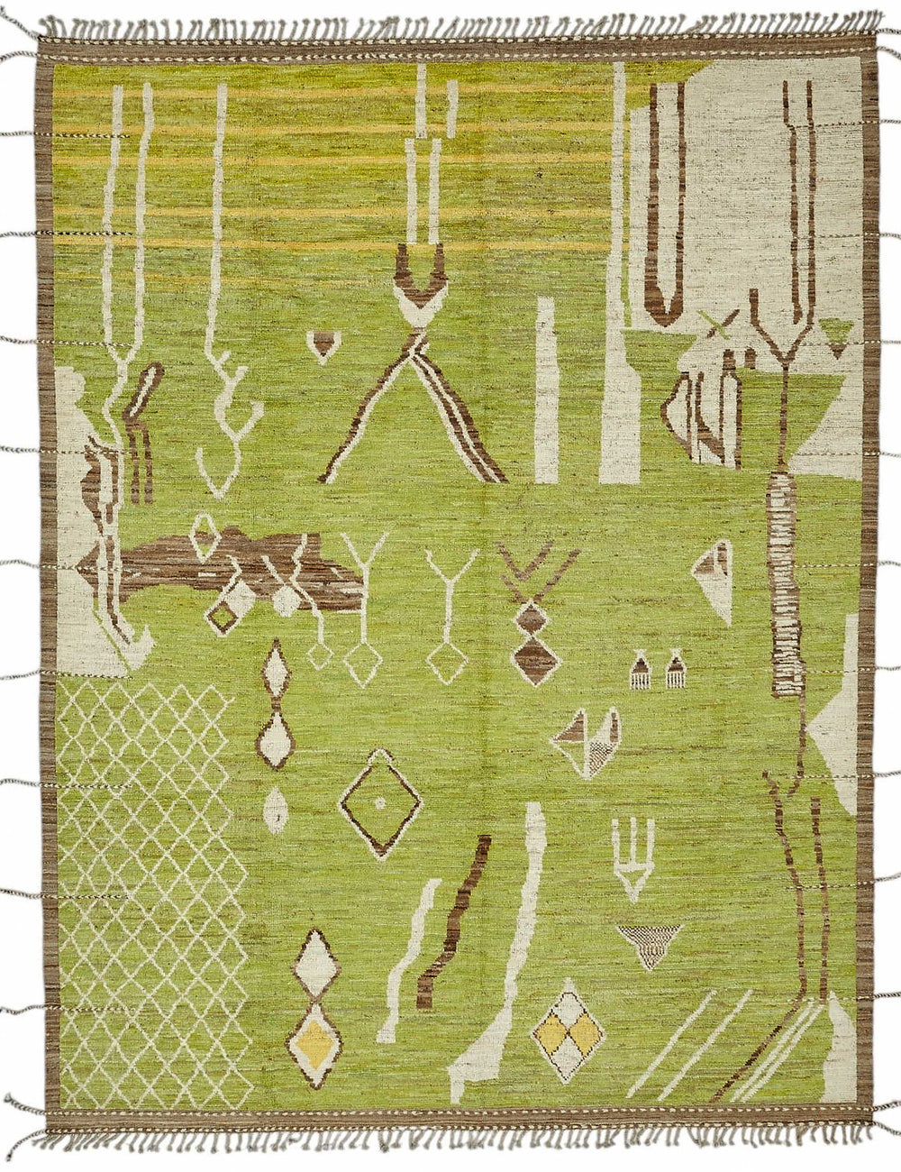 Green Tribal Rug Rug – 2.80 x 3.74