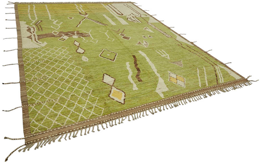 Green Tribal Rug Rug – 2.80 x 3.74