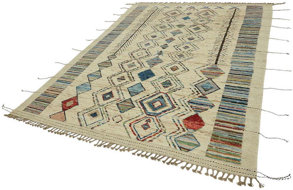 Beige Kazzak Atlas Rug – 2.11 x 3.00