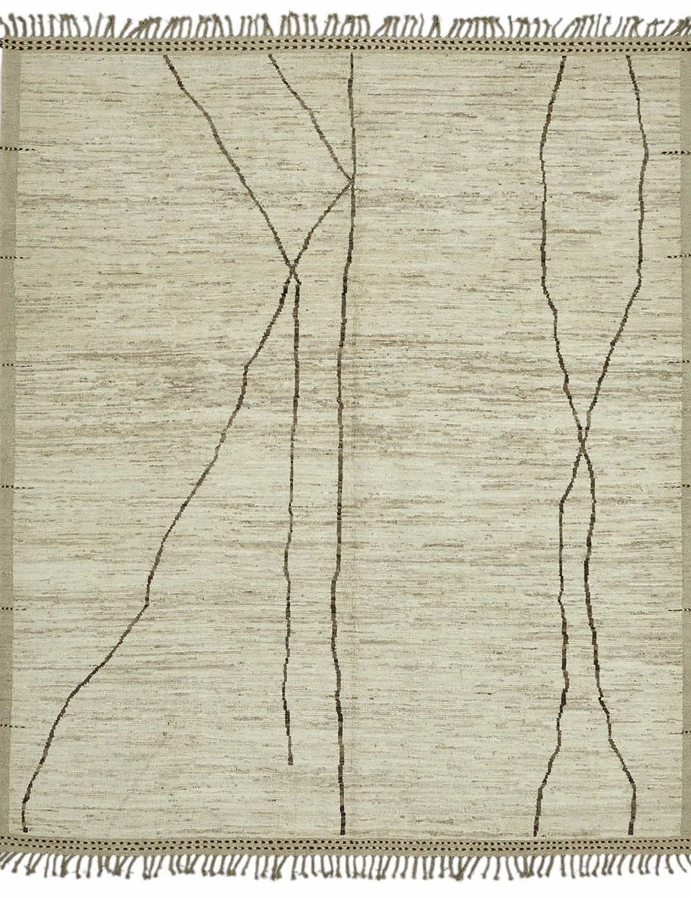 Beige Abstract Atlas Rug – 2.57 x 3.01