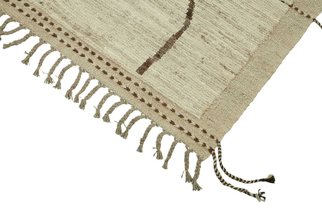 Beige Abstract Atlas Rug – 2.57 x 3.01