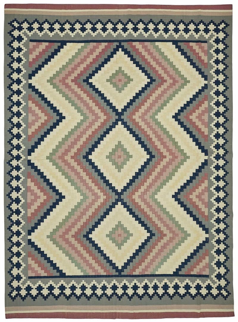 Scandinavian Rug 3.05 x 4.21 - Multicolor - SamaRugs