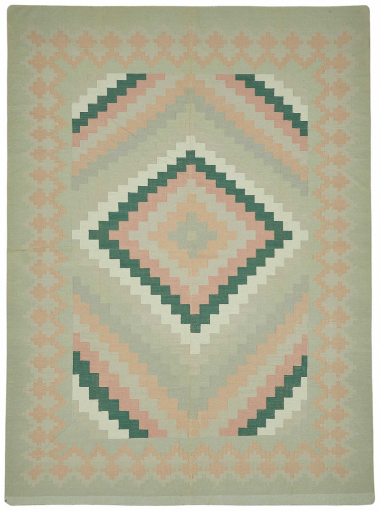 Scandinavian Rug 3.03 x 4.11 - Green - SamaRugs